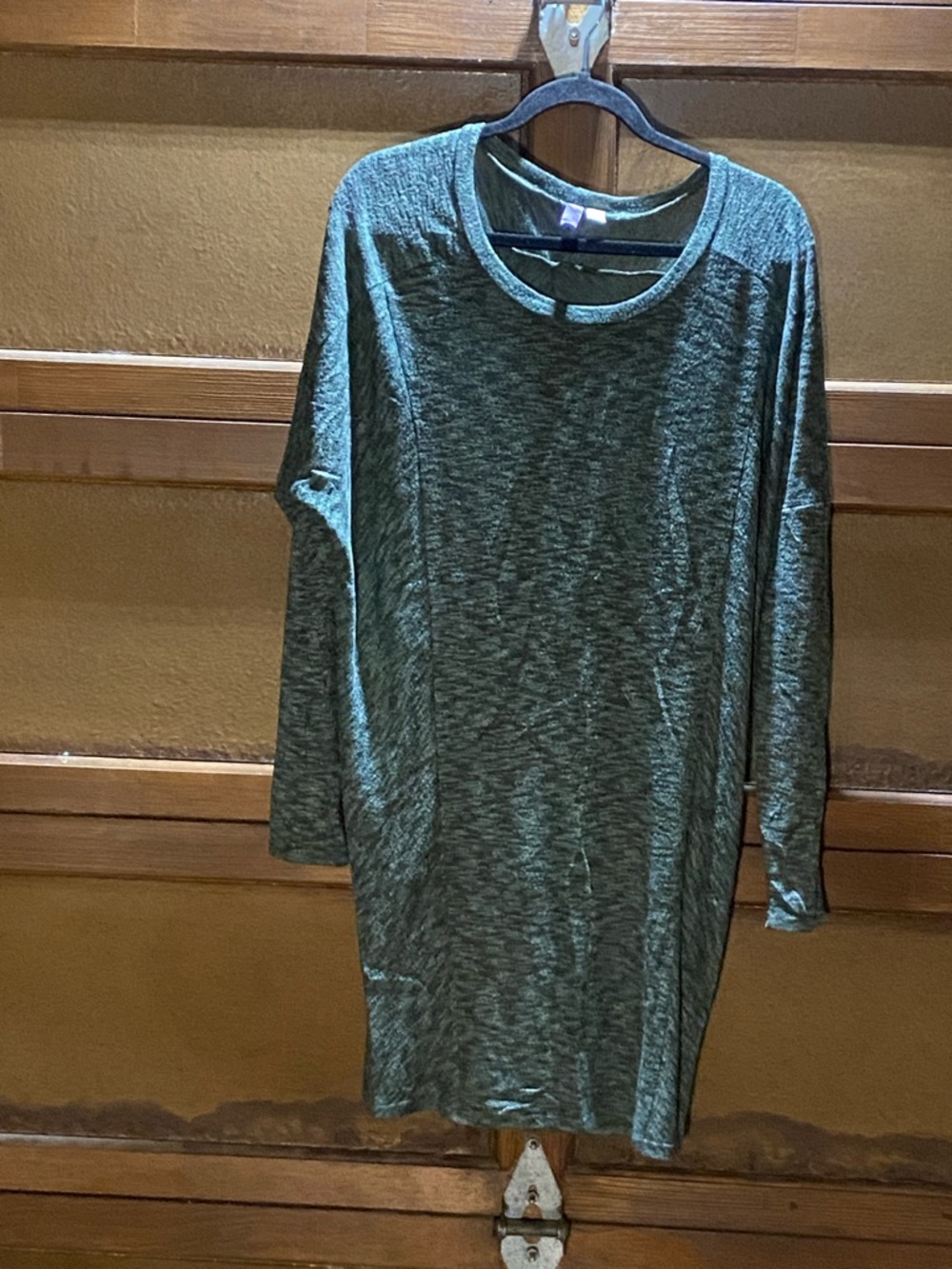 Alya Teal Plush Midi Dress Sz Large